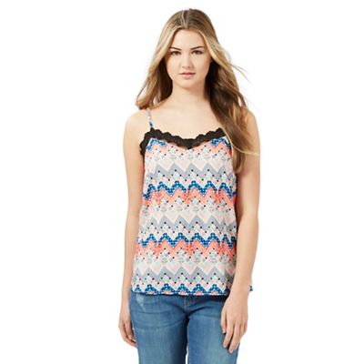 H! by Henry Holland Multicoloured embellished Aztec camisole